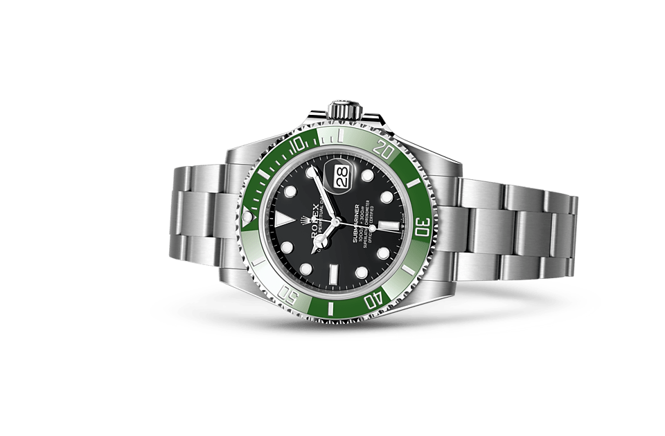 Submariner Date, Oyster, 41 mm, Oystersteel Laying Down