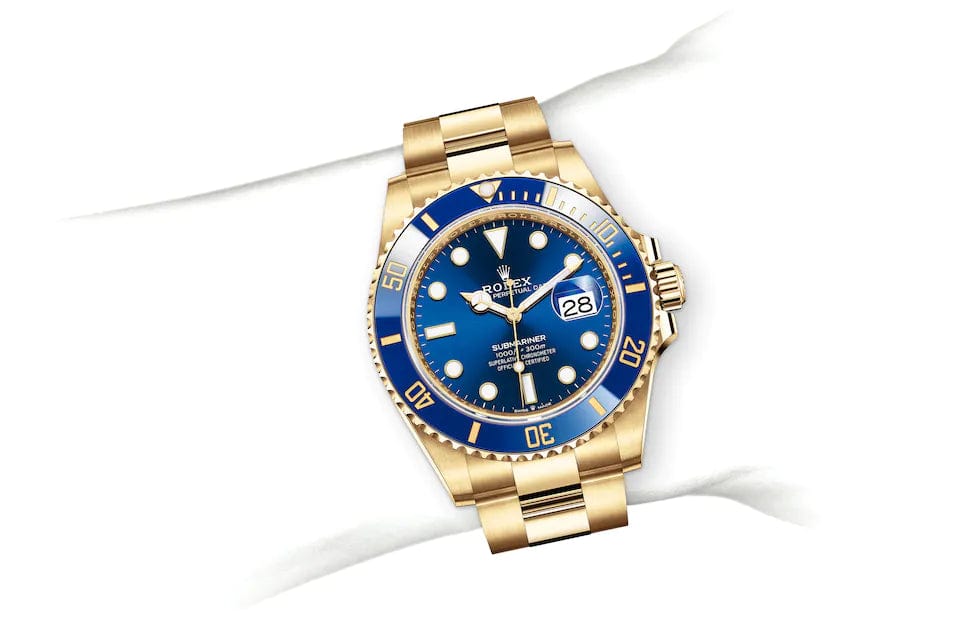 Submariner Date, Oyster, 41 mm, yellow gold Specifications