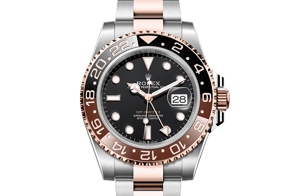 GMT-Master II, Oyster, 40 mm, Oystersteel and Everose gold Front Facing