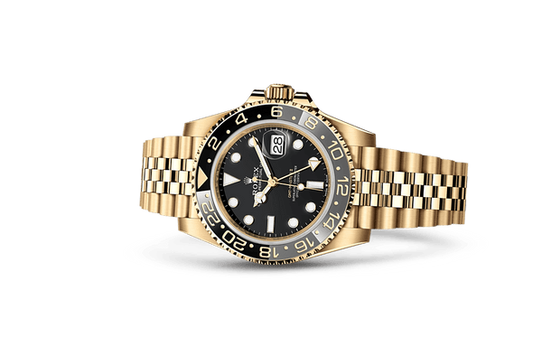 GMT-Master II, Oyster, 40 mm, yellow gold Laying Down