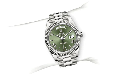 Day-Date 40, Oyster, 40 mm, white gold Specifications