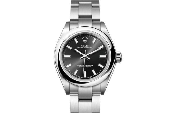 Oyster Perpetual 28, Oyster, 28 mm, Oystersteel Front Facing