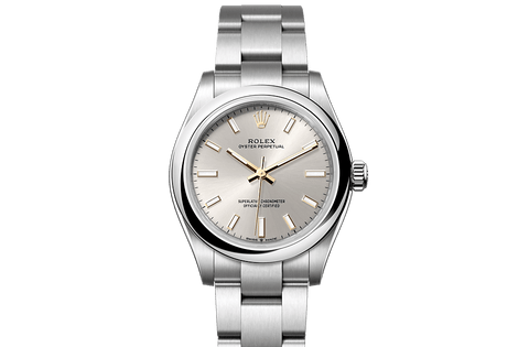 Oyster Perpetual 31, Oyster, 31 mm, Oystersteel Front Facing