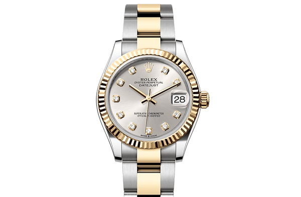 Datejust 31, Oyster, 31 mm, Oystersteel and yellow gold Front Facing