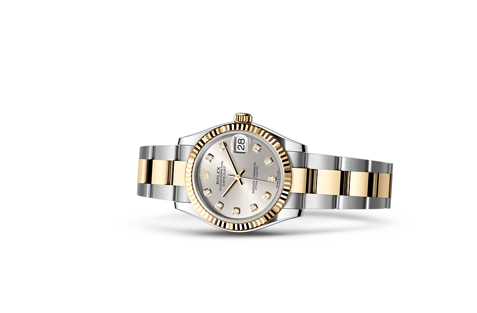 Datejust 31, Oyster, 31 mm, Oystersteel and yellow gold Laying Down