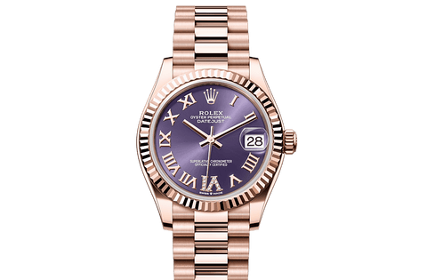 Datejust 31, Oyster, 31 mm, Everose gold Front Facing