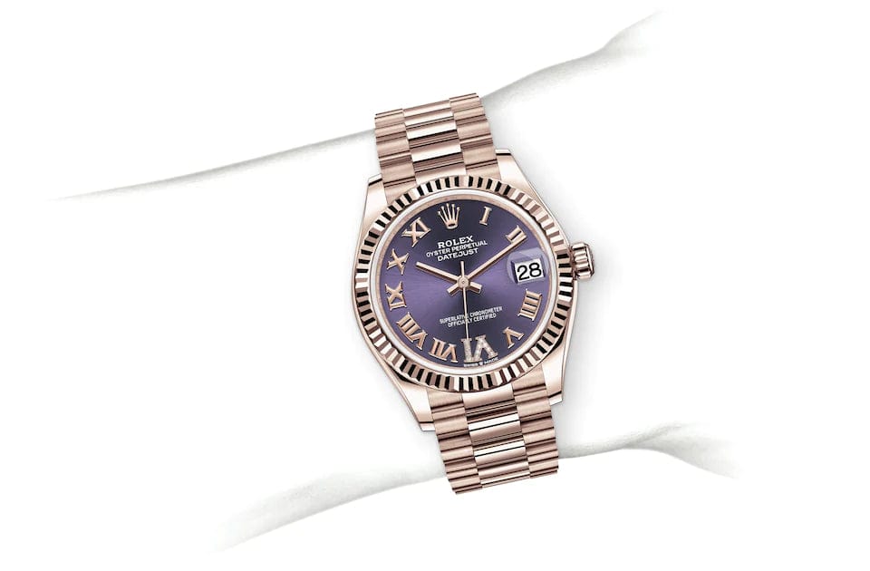 Datejust 31, Oyster, 31 mm, Everose gold Specifications