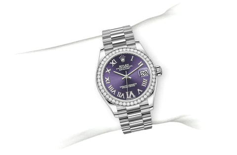 Datejust 31, Oyster, 31 mm, white gold and diamonds Specifications