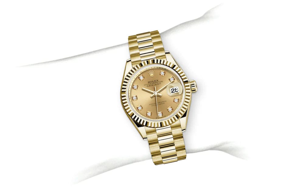 Lady-Datejust, Oyster, 28 mm, yellow gold Specifications