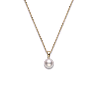 18K Yellow Gold Pearl Pendant