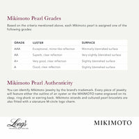 Mikimoto 18K White Gold Pearl Single Diamond Station Necklace