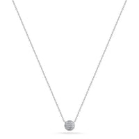 Lauren Joy 14K White Gold Mini Diamond Necklace