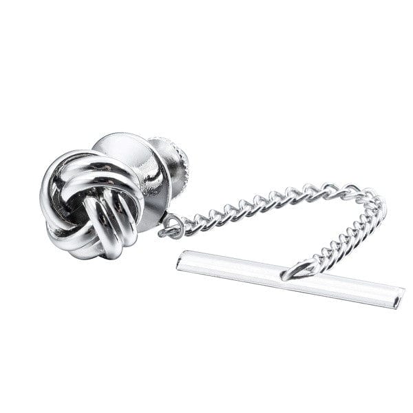 Sterling Silver Love Knot Tie Tack